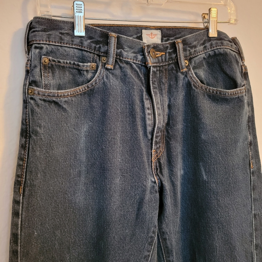 Mens Dockers Straight Leg Dark Wash Jeans 30x30
